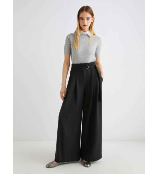 Pantalon taille haute Bondeno noir