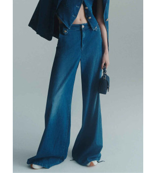 Jeans palazzo WLEG4 bleu