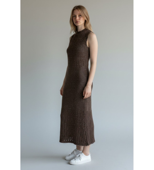 Vestido Mlmoggi castanho