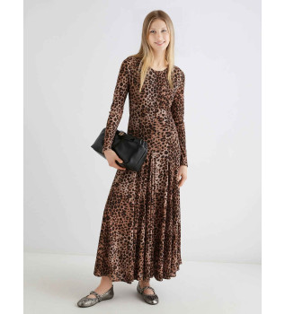 Mecene klnning med djurprint