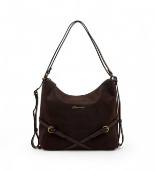 Sacs  main Sac  dos Barre marron