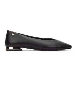 Ballerines en cuir Vescia noir