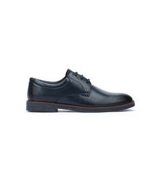Douglas Leren Schoenen navy
