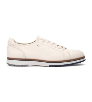 Sneakers Hastings in pelle color bianco sporco