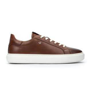 Hastings Bruna sneakers i lder