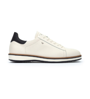Brody white leather trainers