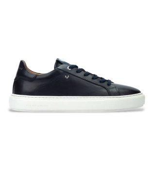 Hastings l�der-sneakers navy