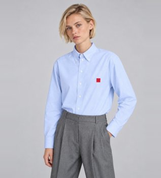Mcoruta blue Oxford cotton shirt