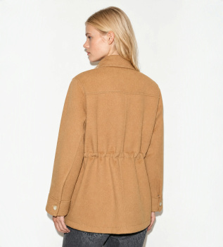 Blazer in flanella con chiusura incrociata a doppio bottone Mcocicogna beige