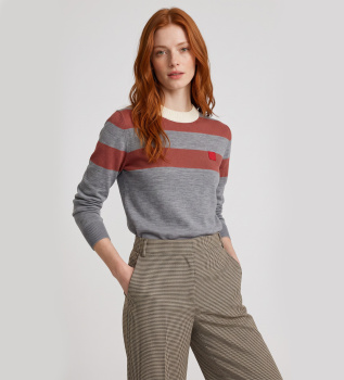 Maglione di lana merino Salita grigio