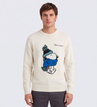 Maglione Heron Snoopy beige