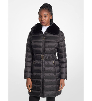 Opvouwbare gewatteerde jas zwart