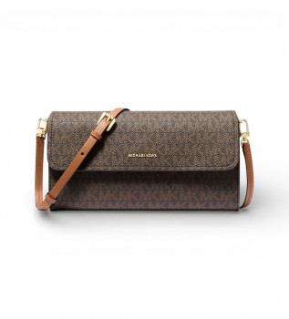 Jet Set kleine Umh�ngetasche mit braunem Logo