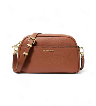 Jet Set kleine Kamera-Umhngetasche aus braunem Leder