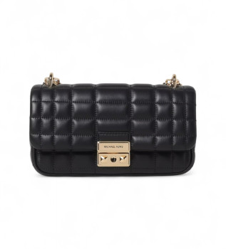 Petit sac  bandoulire en cuir matelass Tribeca en cuir noir