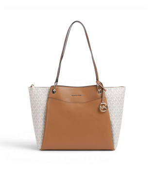 Bolso Tote May grande beige, marrón