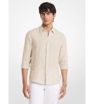 Beige linen shirt