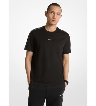 T-shirt  rayures blanches avec logo