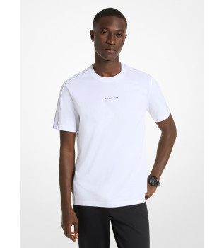 T-shirt  rayures blanches avec logo