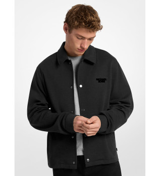 Črna jakna iz bombažne mešanice