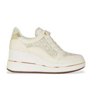 Sneaker Emmy in pelle beige
