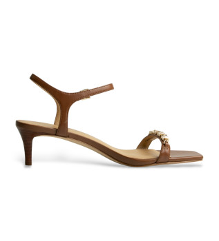 MK brown toe sandals