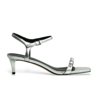 MK Silver Toe Sandals