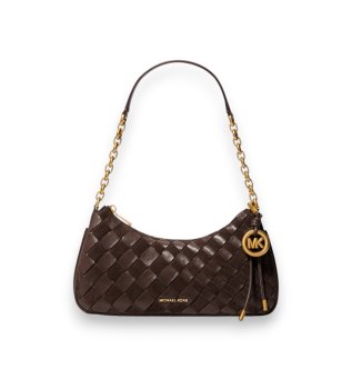 Bolso de piel Nolita cadena marrón