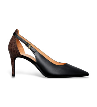 Scarpa décolleté Rachel Flex in pelle con logo nero