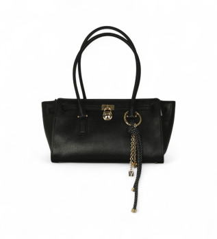 Sac  main en cuir Hamilton noir