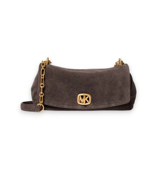 Bolso Bryant pequeño de ante marrón