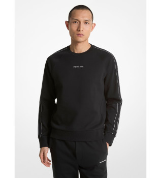 Sudadera con rayas y logo negro