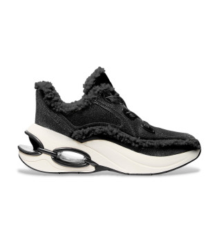 Toni svart sherpa och sliten ldersko