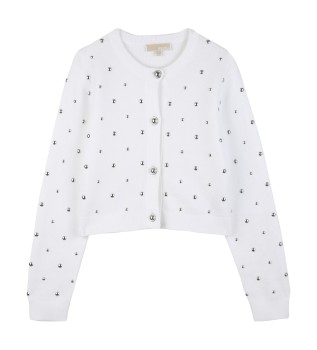 Chaqueta de punto blanco