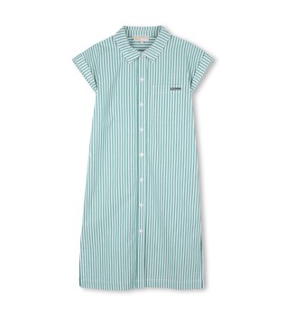 Robe chemise turquoise