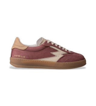 Leather Sneakers Club red