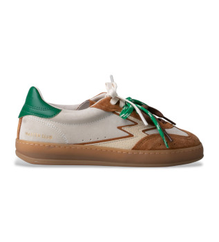 Beige Club Leather Sneakers