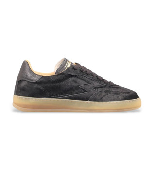 Leder Club Sneakers schwarz