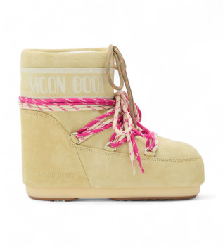 Icon Low Ankelstvlar i lder beige