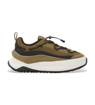 Moon247 Xlace leather shoes green