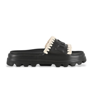 Tongs Eva slide noir