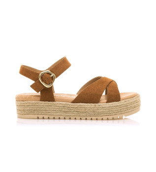 Amelie brown sandals -Heel height 5cm
