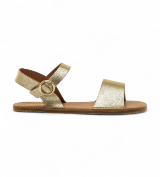 Golden Free Lara Leren Sandalen