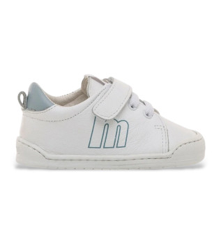 Baby White Leather Sneakers