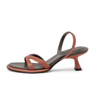 Sandalias de piel S3168 Godello naranja