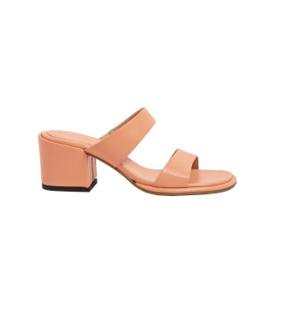 Sandalias de piel S3174 rosa -Altura tacn 6cm-