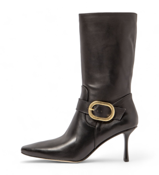 Stivali in pelle S3197 neri