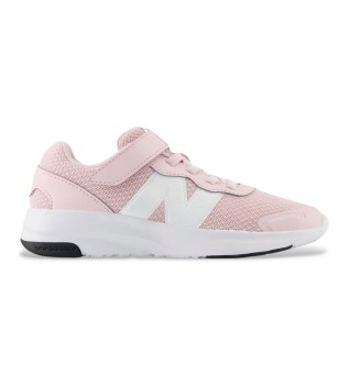 Sneakers rosa 578v1 con lacci elastici e cinturino superiore