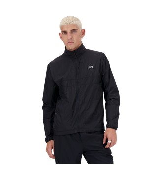 Foldbar atletikjakke, sort