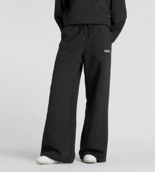 Pantaln ancho de polar reinventado negro